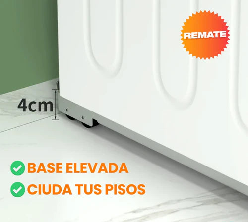 SOPORTE MOVIL PARA LAVADORA Y NEVERA . LLEVA 2 CON EL 15% DE DESCUENTO